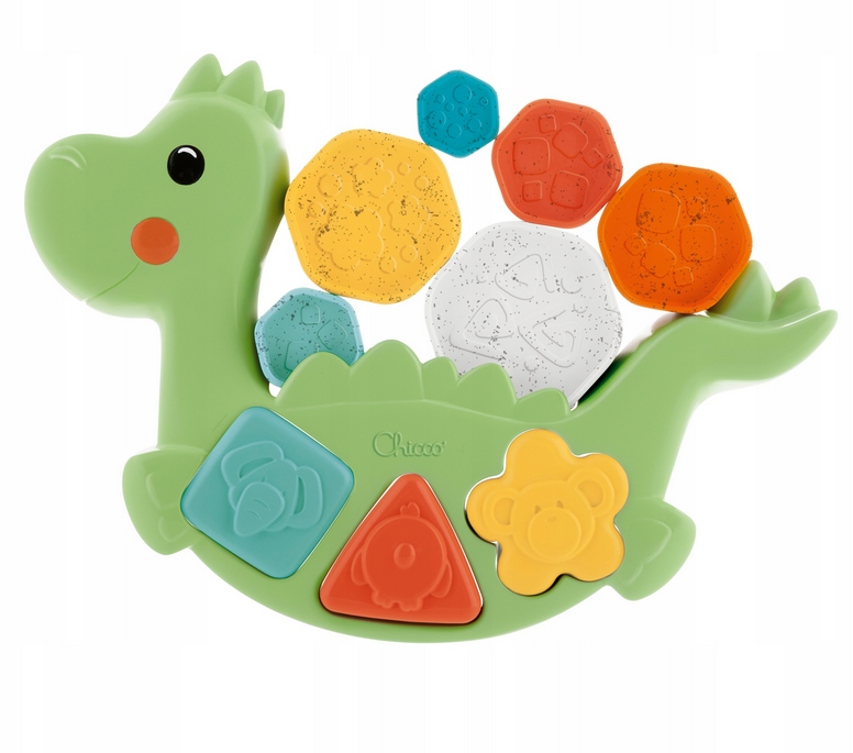 CHICCO SORTER UKŁADANKA WIEŻA DINO ECO 2W1 12M+