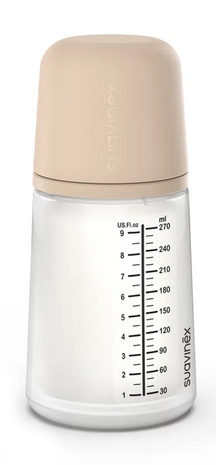 SUAVINEX BUTELKA ZERO ZERO ŚREDNI PRZEPŁYWIE 270ML KOLOR LIGHT