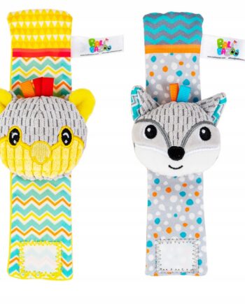 BALIBAZOO GRZECHOTKA NA RĄCZKĘ ZWIERZĄTKA 2 SZTUKI 0M+