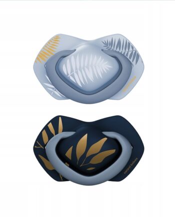 CANPOL SMOCZEK SILIKONOWY SYMETRYCZNY LIGHT TOUCH 6-18M GOLD 2SZT