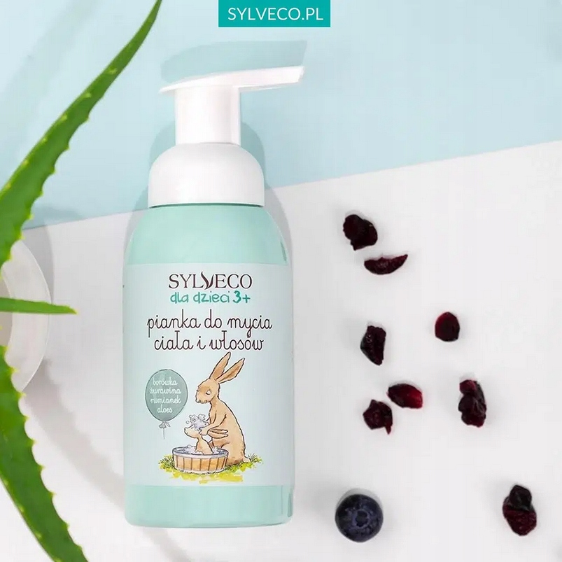 SYLVECO PIANKA DO MYCIA CIAŁA I WŁOSÓW DELIKATNA DLA DZECI 3+ 290ML