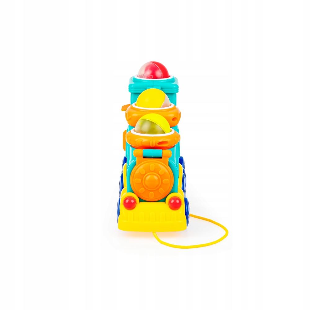 DUMEL POCIĄG CIUCHCIA PUK PUK PIŁECZKI + MŁOTEK + SZNUREK DO PROWADZENIA