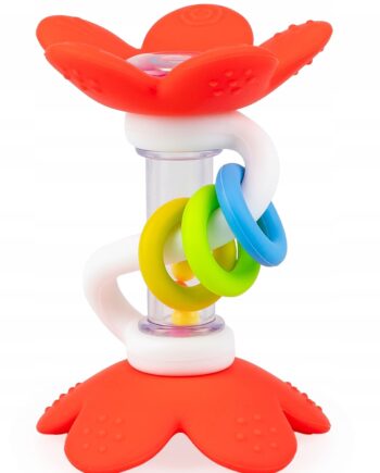 GiliGums GRZECHOTKA GRZECHOCZĄCE KWIATKI CZERWONE 3M+