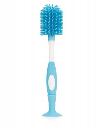 DR BROWNS SZCZOTKA SILIKONOWA DO MYCIA BUTELEK MIĘKKA NIEBIESKA