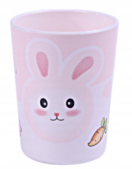 BOCIOLAND ZESTAW NACZYŃ Z MELAMINY DLA DZIECI 5 ELEMENTÓW KRÓLIK