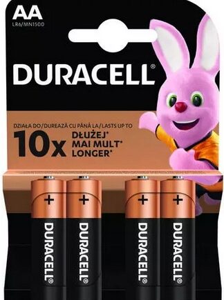 DURACELL BATERIE ALKALICZNE Duralock Basic AA LR6 4 SZTUKI
