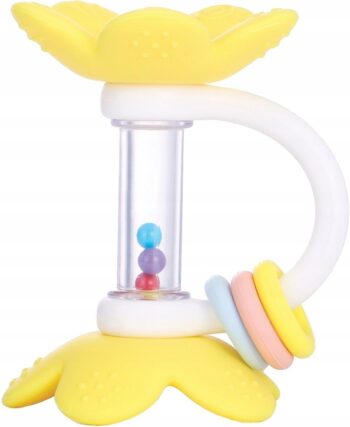 GiliGums GRZECHOTKA GRZECHOCZĄCE KWIATKI ŻÓŁTY 3M+