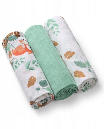 BABYONO PIELUSZKI PIELUSZKA MUŚLINOWE MUŚLINA MIĘKKIE 3 SZT