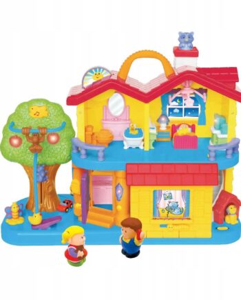 DUMEL ZABAWKA INTERAKTYWNA ODKRYWCZY DOM DŹWIĘKI WIERSZYKI 12M+