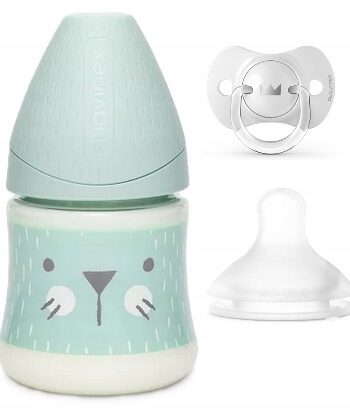 SUAVINEX BUTELKA 150ML HYGGE + SMOCZEK SX PRO + SMOCZEK 0-6M ZESTAW