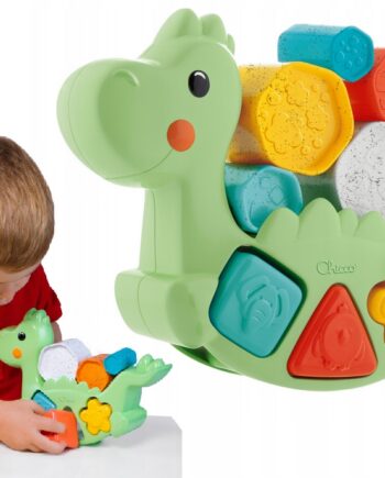 CHICCO SORTER UKŁADANKA WIEŻA DINO ECO 2W1 12M+