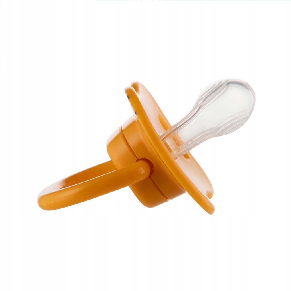 CANPOL SMOCZEK SILIKONOWY SYMETRYCZNY 0-6M BABIESBOO 2 SZT POMARAŃCZ