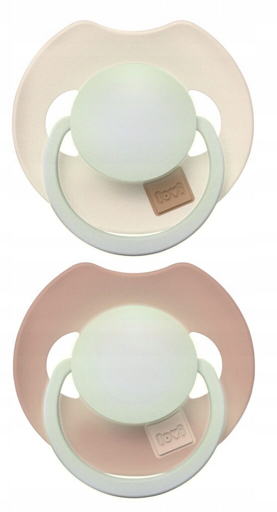 LOVI SMOCZEK USPOKAJAJĄCY DYNAMICZNY SILIKONOWY PRIME 18M+ ŚWIECĄCY BLUSH