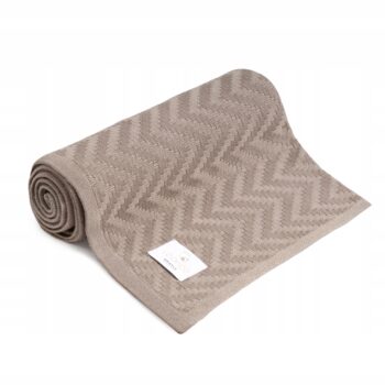 YOONCO KOCYK KOC LETNI BAMBUSOWY 80x100 CIENKI JODEŁKA MGIEŁKA BEŻOWY