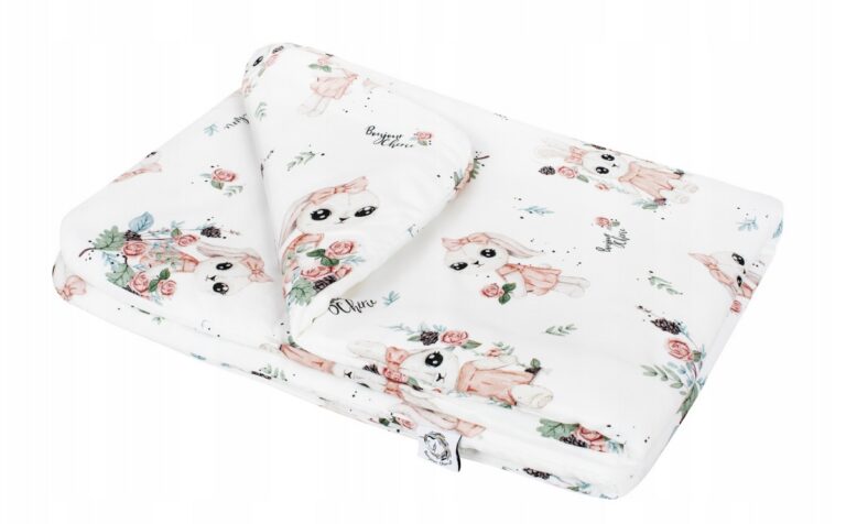 BONJOUR CHERIE KOŁDRA KOŁDERKA BAMBUSOWA 75X100CM ROMANTYCZNY KRÓLIK