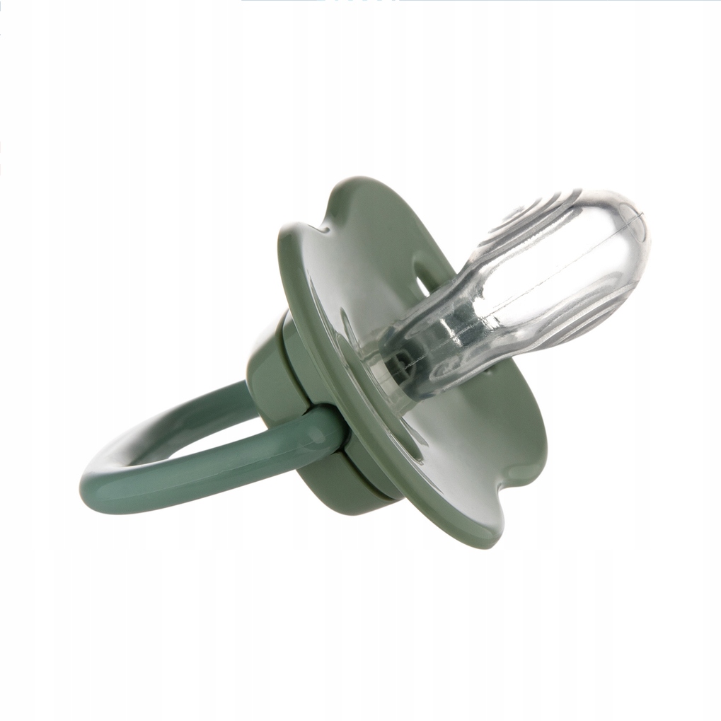 CANPOL SMOCZEK SILIKONOWY SYMETRYCZNY 0-6M MOUNTAINS 2 SZT ZIELONY