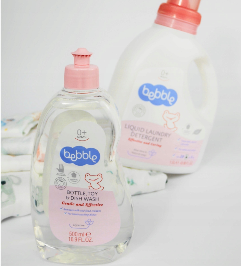 BEBBLE PŁYN DO MYCIA BUTELEK SMOCZKÓW ZABAWEK 500M 3 SZTUKI