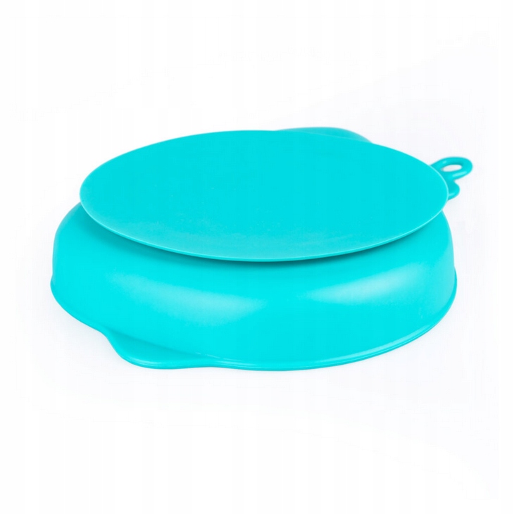 GiliGums TALERZ TRÓJDZIELNY Z PRZYSSAWKĄ + SZCZTUĆCE MORSKI 6M+