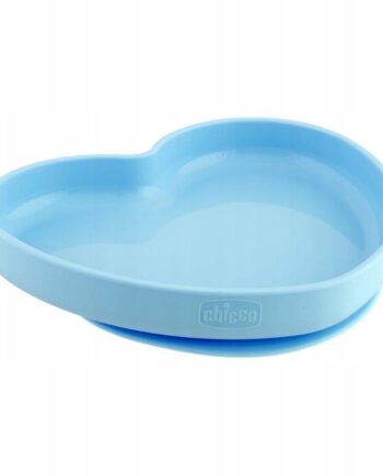CHICCO TALERZ TALERZYK SERCE SILIKONOWY 9M+
