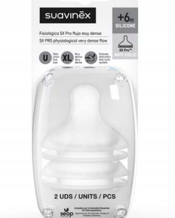 SUAVINEX SMOCZEK DO BUTELKI SX PRO ULTRA XL DO GĘSTYCH POKARMÓW 6M+ 2X
