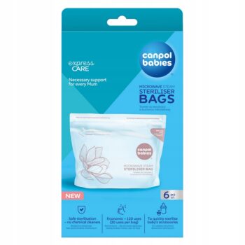 CANPOL WORECZKI WORKI DO STERYLIZACJI W KUCHENCE MIKROFALOWEJ 6SZT