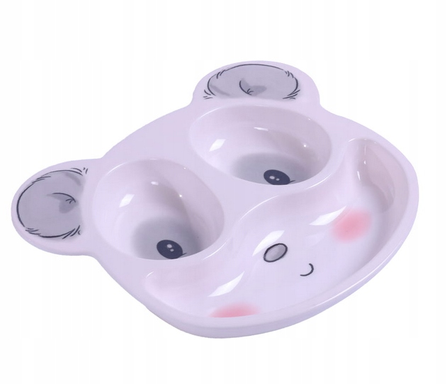 BOCIOLAND ZESTAW NACZYŃ Z MELAMINY DLA DZIECI 5 ELEMENTÓW PANDA