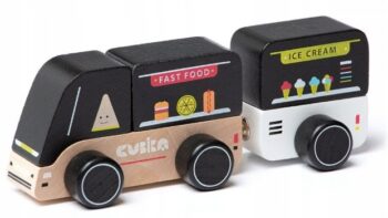 CUBICA DREWNIANY FOOD TRUCK Z NATURALNEGO DREWNA