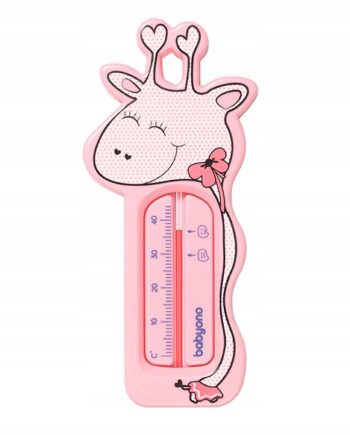 BABYONO TERMOMETR DO WOLI DO KĄPIELI ŻYRAFA RÓŻOWA