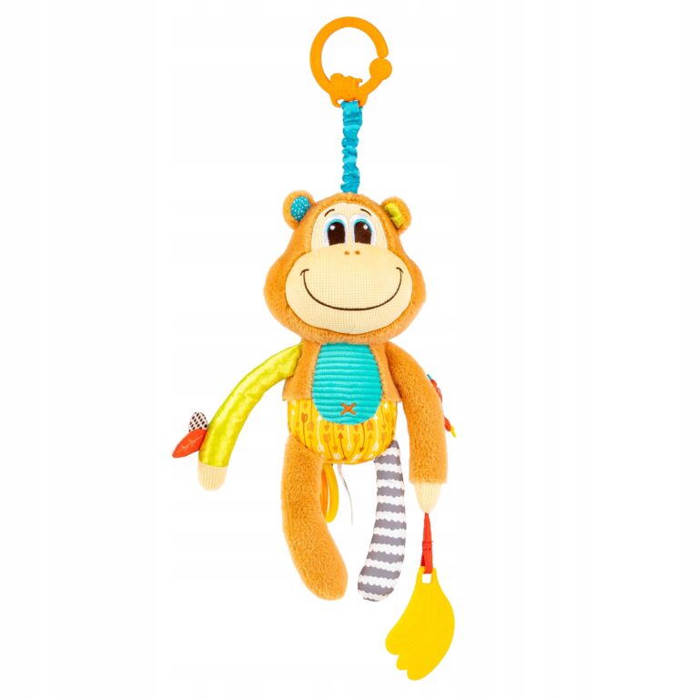 BALIBAZOO ZAWIESZKA MAŁPKA MARCIŚ Z POZYTYWKĄ + GRYZAK 0M+