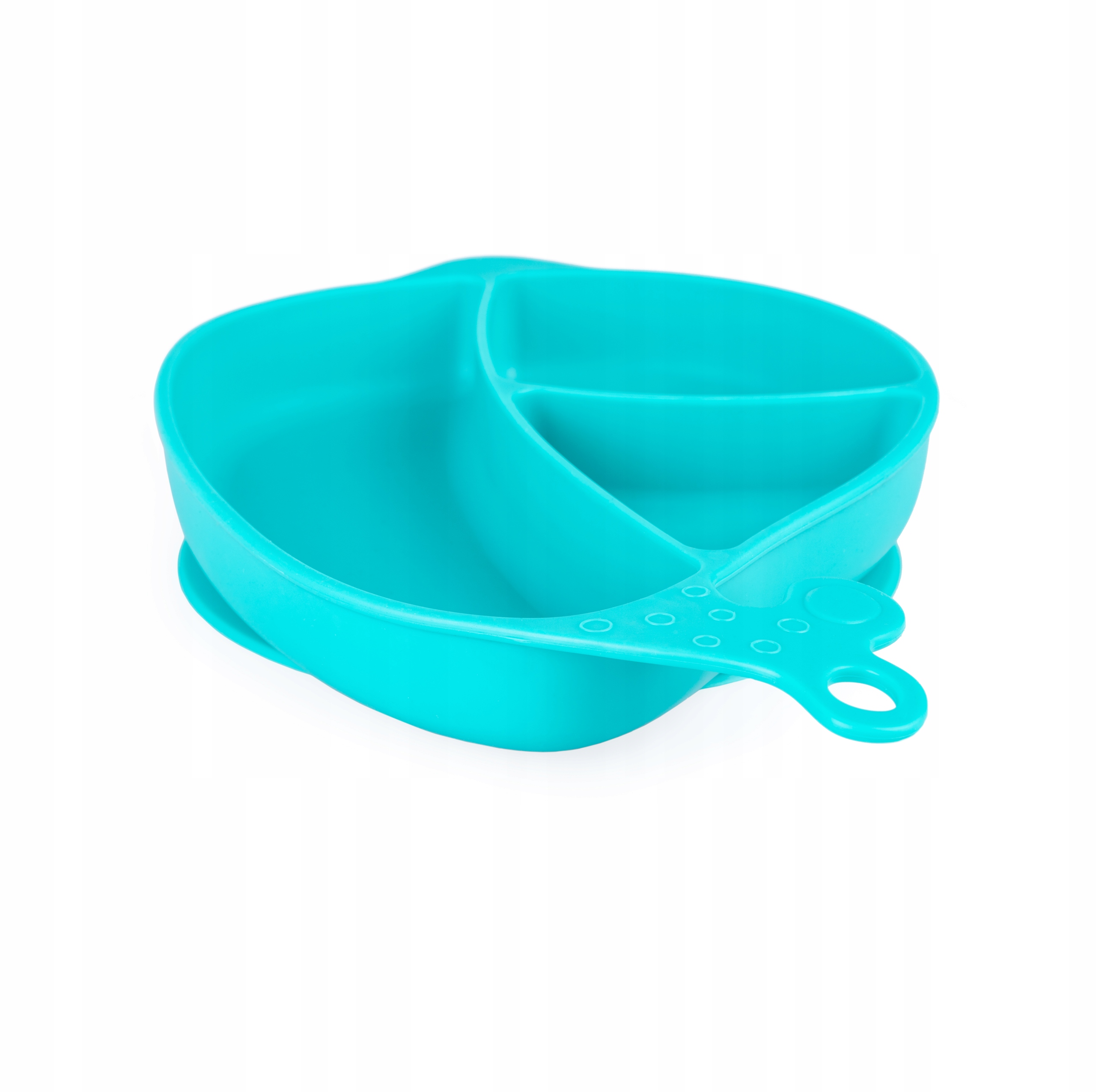 GiliGums TALERZ TRÓJDZIELNY Z PRZYSSAWKĄ + SZCZTUĆCE MORSKI 6M+