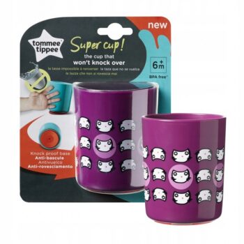 TOMMEE TIPPEE KUBEK SUPER CUP 190ML 6M+ FIOLETOWY