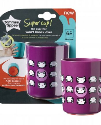 TOMMEE TIPPEE KUBEK SUPER CUP 190ML 6M+ FIOLETOWY