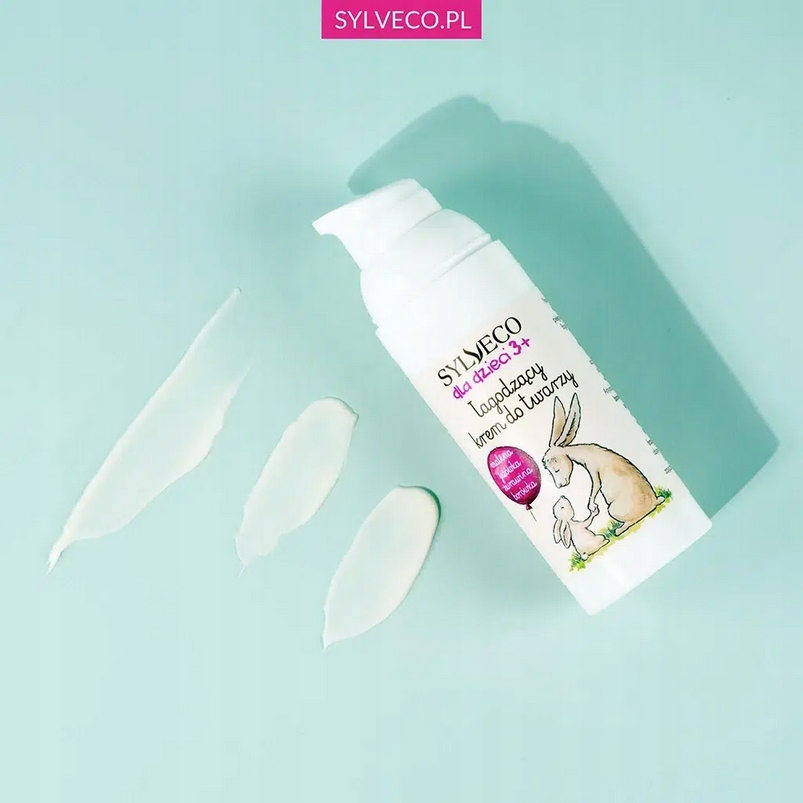 SYLVECO KREM NATURALNY ŁAGODZĄCY DO TWARZY DLA DZIECI 3+ MALINOWY 50ML