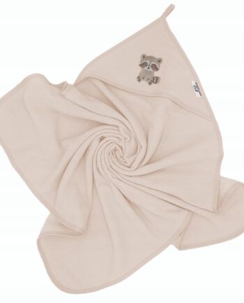 BOCIOLAND OKRYCIE KĄPIELOWE RĘCZNIK DLA DZIECI 100X100 SZOP BEŻOWY