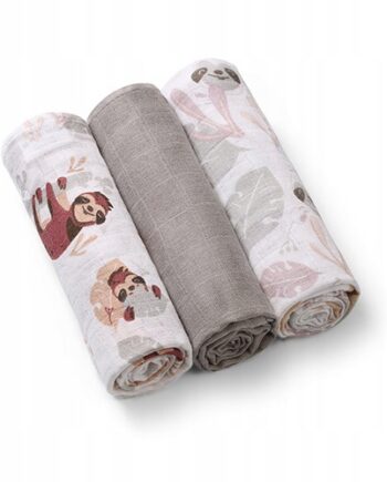 BABYONO PIELUSZKI PIELUSZKA MUŚLINOWE MUŚLINA MIĘKKIE 3 SZT