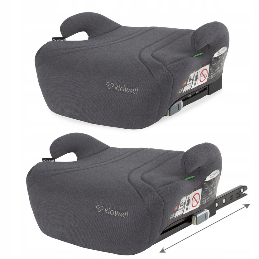KIDWELL PODKŁADKA SAMOCHODOWA PODDUPNIK BONO SZARY OD 125CM DO 150CM ISOFIX
