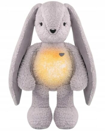 SZUMISIE MIŚ KRÓLIK 5W1 Z LAMPKĄ SZARY SZUMY MELODIE WIBRACJE CZUJNIK SNU