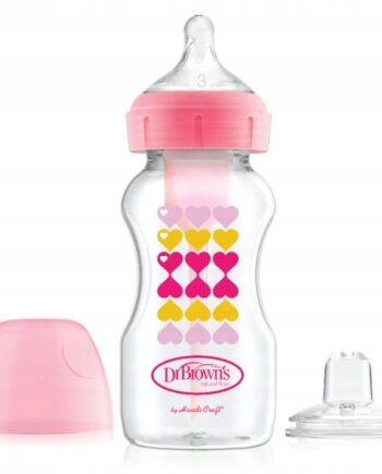 DR BROWN'S ZESTAW OD BUTELKI DO KUBKA OPTIONS+ 270ml SMOCZEK 6M+ I USTNIK