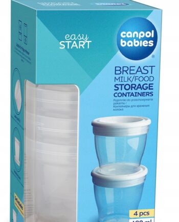 CANPOL POJEMNIKI DO PRZECHOWYWANIA POKARMU 4sztuki