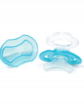 Babyono Silikonowy gryzak dla niemowląt NIEBIESKI