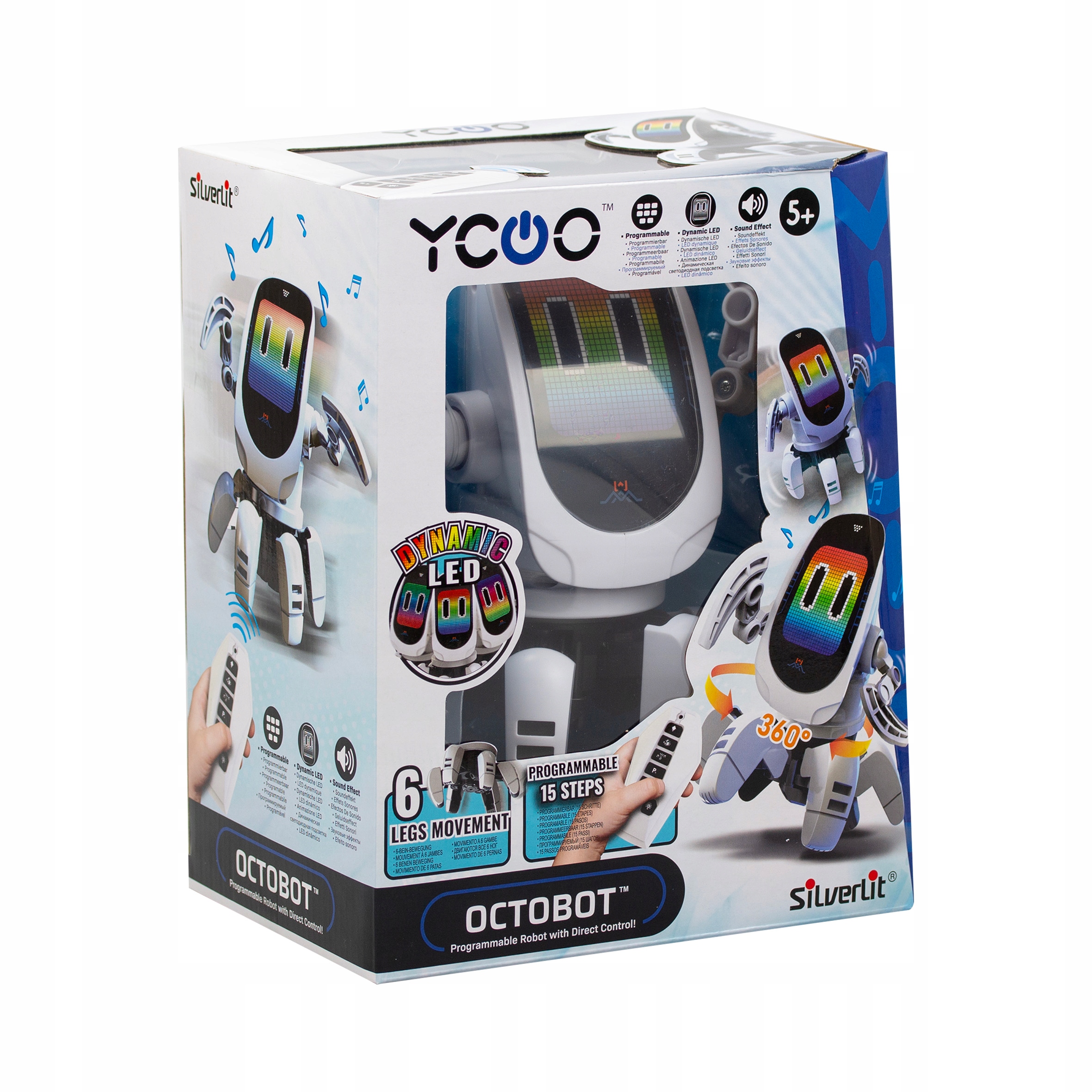 SILVERLIT ROBOT OCTOBOT PROGRAMOWALNY TAŃCZY CHODZI PILOT 5+