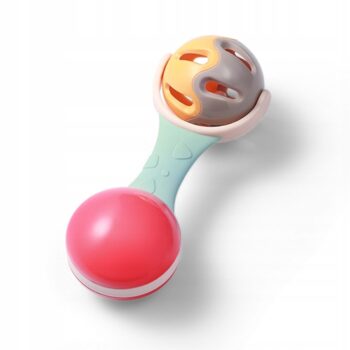 BABYONO GRZECHOTKA Z GRYZAKIEM SILIKONOWYM NA ZĄBKOWANIE 3M+ 1592