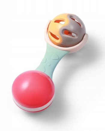 BABYONO GRZECHOTKA Z GRYZAKIEM SILIKONOWYM NA ZĄBKOWANIE 3M+ 1592