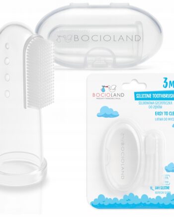 BOCIOLAND SILIKONOWA SZCZOTECZKANA PALEC DO MASAŻU DZIĄSEŁEK NA ZĄBKOWANIE