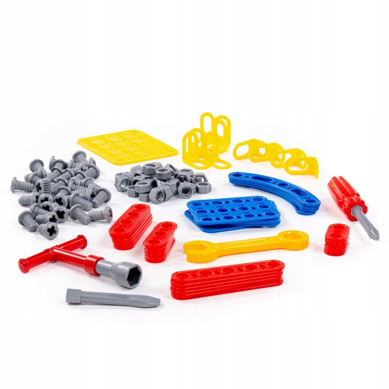 POLESIE KLOCKI KONSTRUKCYJNE ZESTAW WYNALAZCA HUŚTAWKA 121 ELEMENTÓW