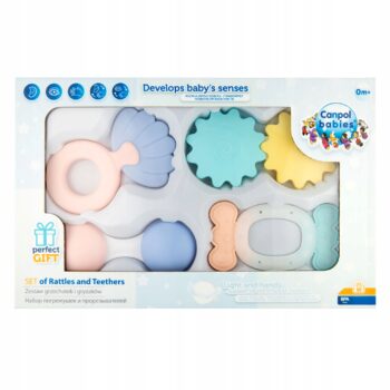 CANPOL zestaw pierwszych grzechotek PASTEL