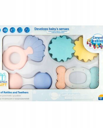CANPOL zestaw pierwszych grzechotek PASTEL