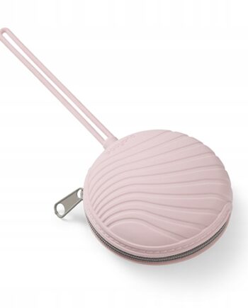 BABYONO SILIKONOWY POJEMNIK ETUI NA SMOCZEK NA ZAMEK NA DWA SMOCZKI RÓŻ