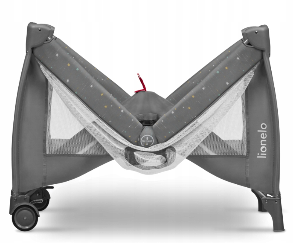 LIONELO ŁÓŻECZKO TURYSTYCZNE Z PODWIESZANĄ PODŁOGĄ + MATERAC STEFI PLUS