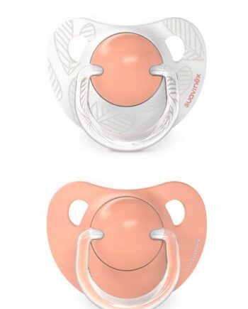 SUAVINEX SMOCZEK ANATOMICZNY SILIKONOWY 6-18M DREAMS BRZOSKWINIOWY